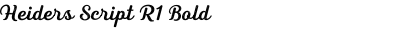 Heiders Script R1 Bold